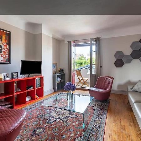 Appartamento Exceptionnel 3 Pieces Art Deco En Dernier Etage Avec Garage Prive Centre Biarritz Esterno foto